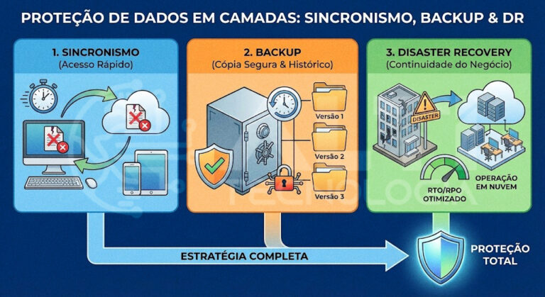 Sincronismo, Backup e Disaster Recovery: Entenda as Diferenças e Proteja seus Dados