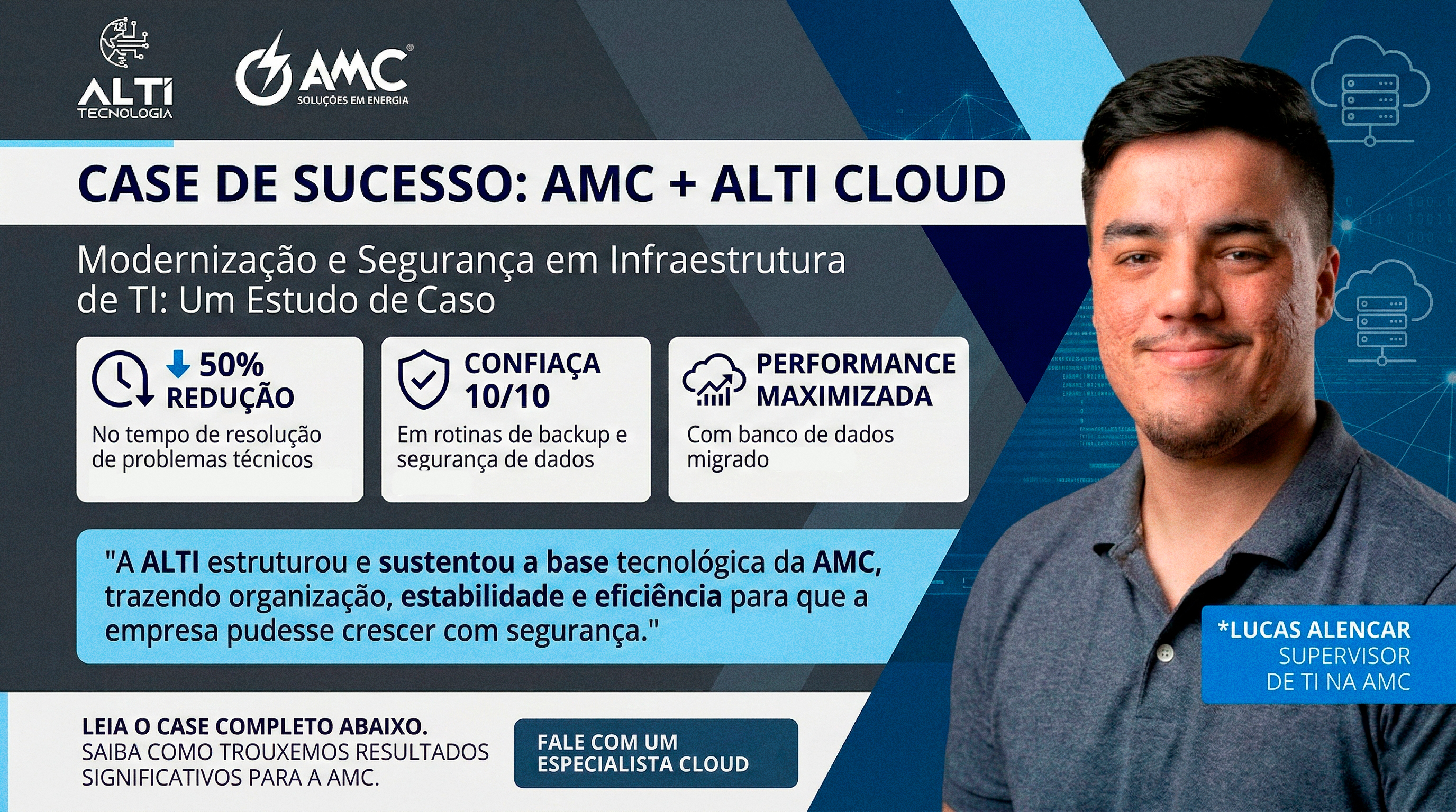 Case de sucesso AMC + ALTI Cloud
